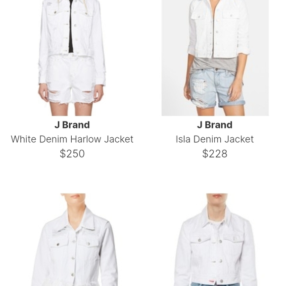 J brand white denim jacket ONE OF A KIND - Picture 2 of 10